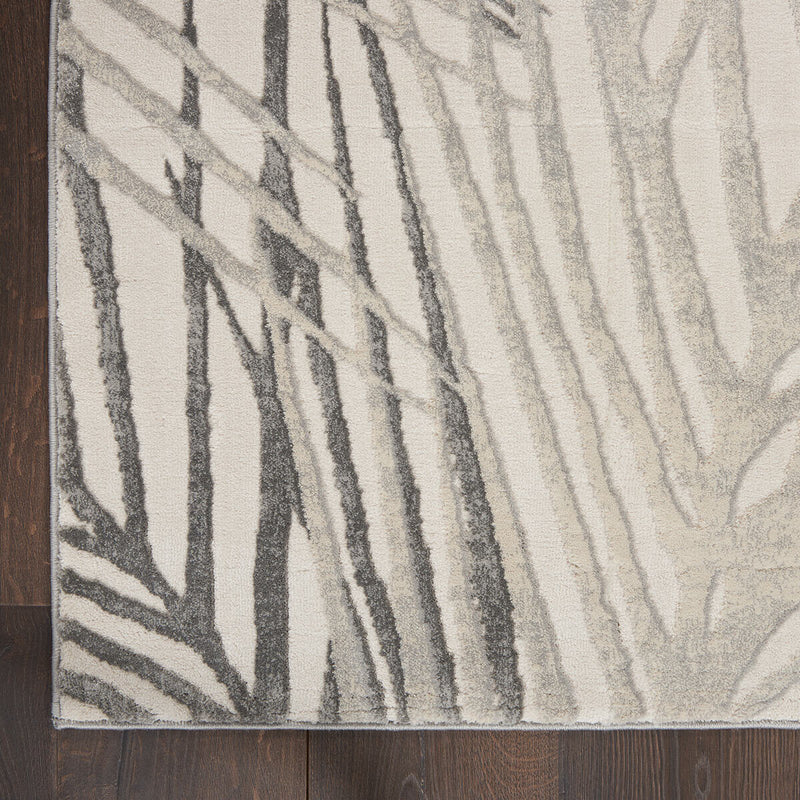 Nourison Rustic Textures Ivory & Grey area rug, imported from the UK