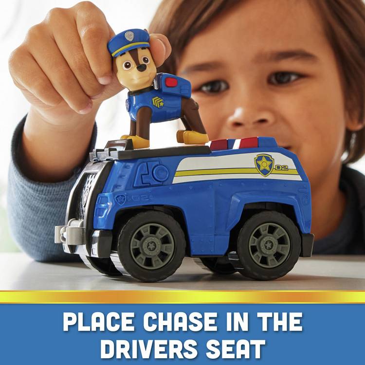 PAW Patrol Chase's Patrol Cruiser push-along vehicle, UK version