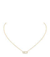 Harrods Messika Move Uno Yellow Gold and Diamond Pavé Necklace (0.22ct)- Buy online at McGrocer