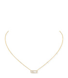 Messika Move Uno yellow gold diamond pavé necklace 0.22ct (British brand)