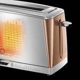 Russell Hobbs copper long slot toaster 2 slice, UK version