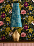 Clarke and Clarke Lenora blue gold table lamp - British product