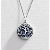 Argos Moon & Back Silver Tree of Life Sliding Locket Pendant Necklace, 18 Inch- Buy online at McGrocer