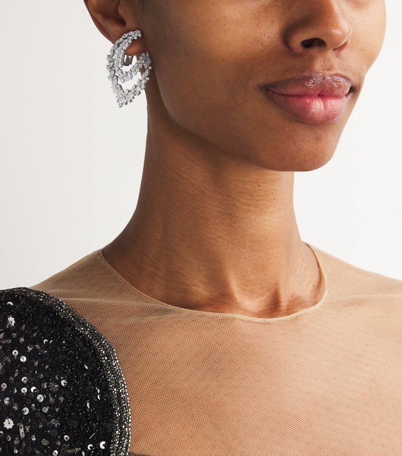 Yeprem Whisper white gold diamond earrings, UK version