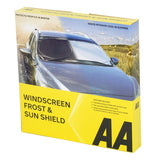 The AA Windscreen Shield Frost and Sun 145x70cm, imported from the UK