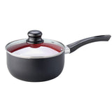 Russell Hobbs Red Stone Aluminium 5 piece pan set, imported from the UK