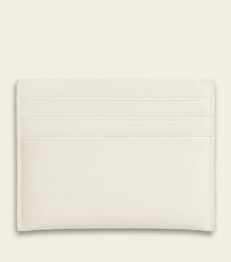 Givenchy leather card holder with silver logo, imported from the UK