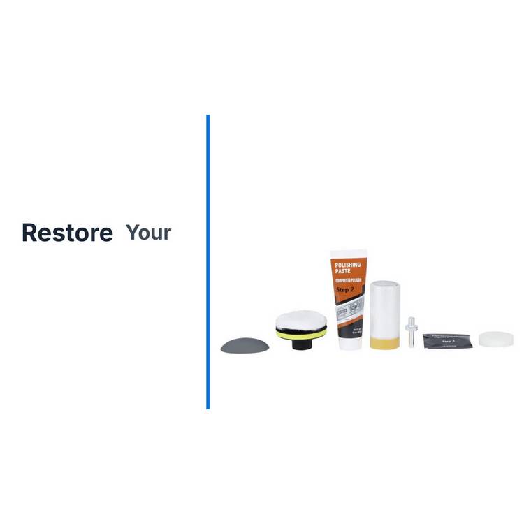 Streetwize headlight restoration kit for plastic headlights, UK version