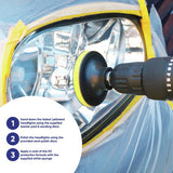 Streetwize headlight restoration kit for plastic headlights, UK version