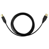 USB 2.0 cable 1.8m A-Male to B-Male black, imported from the UK