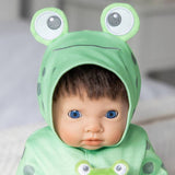 Tiny Treasures froggy all-in-one doll outfit (British brand)