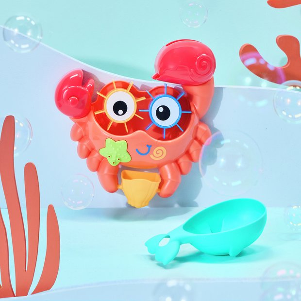 Chad Valley crab bath toy with water stream googly eyes (British brand)