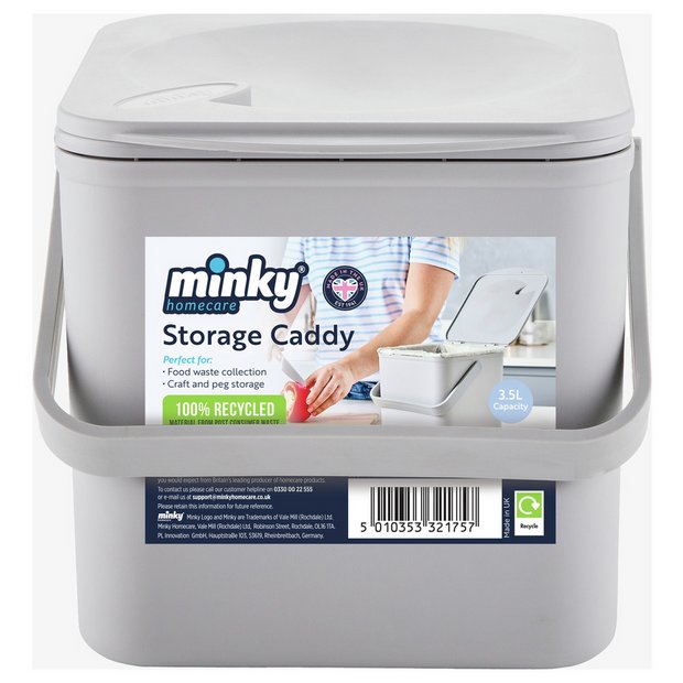 Minky storage caddy light grey, imported from the UK
