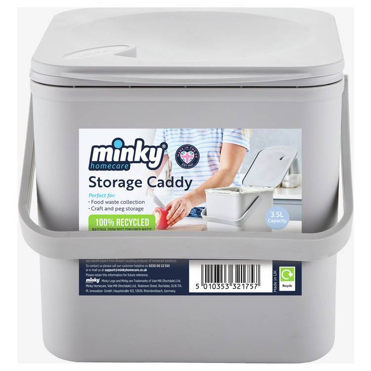 Minky storage caddy light grey, imported from the UK