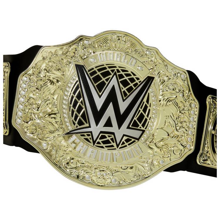 Mattel WWE World Heavyweight Championship role play belt (British brand)