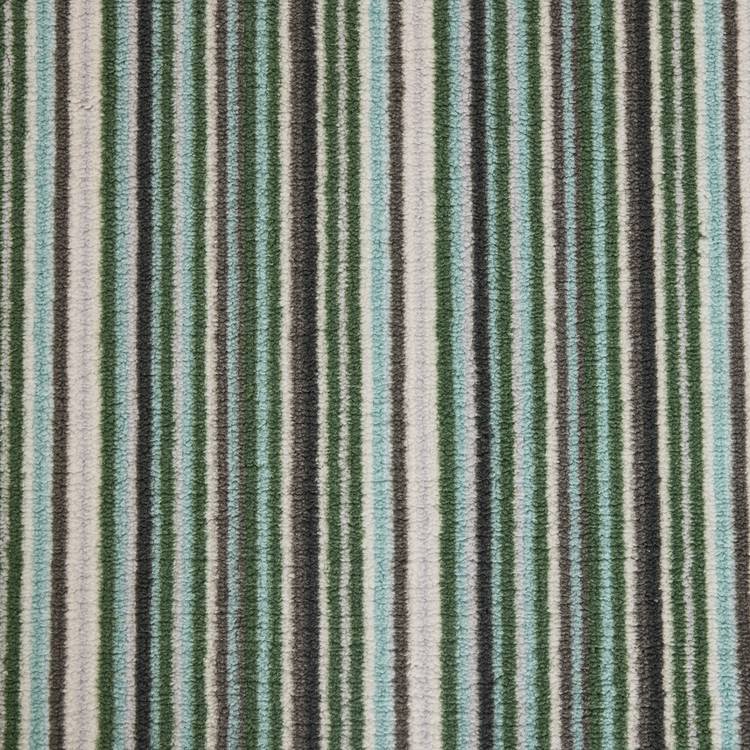 Habitat Skinny Stripe Green runner and mat set 180x57cm - British product