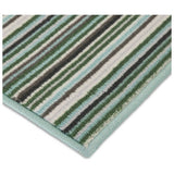 Habitat Skinny Stripe Green runner and mat set 180x57cm - British product