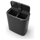 Brabantia Bo 60L touch bin in matt black, UK version