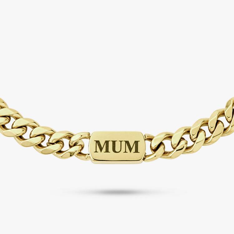 Revere MUM engraved stainless steel bracelet, imported from the UK