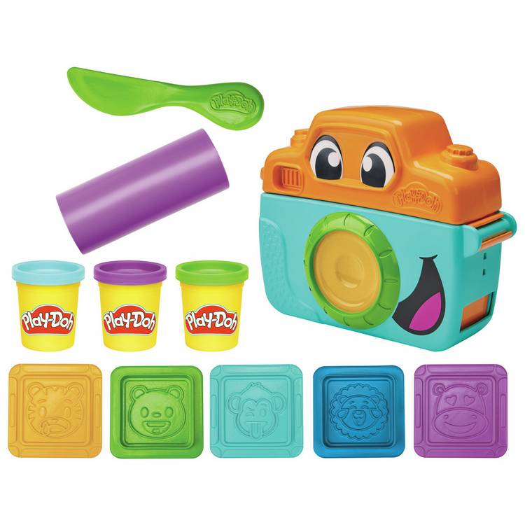 Play-Doh Camera Starter Set with 3 tubs and accessories, UK version