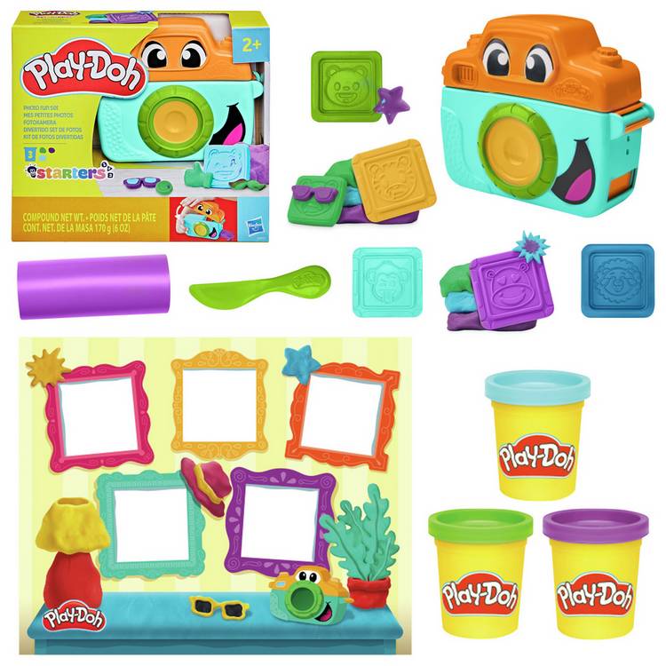Play-Doh Camera Starter Set with 3 tubs and accessories, UK version