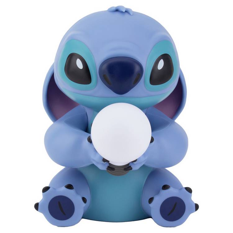 Disney Stitch LED night light with blue plastic design, UK version