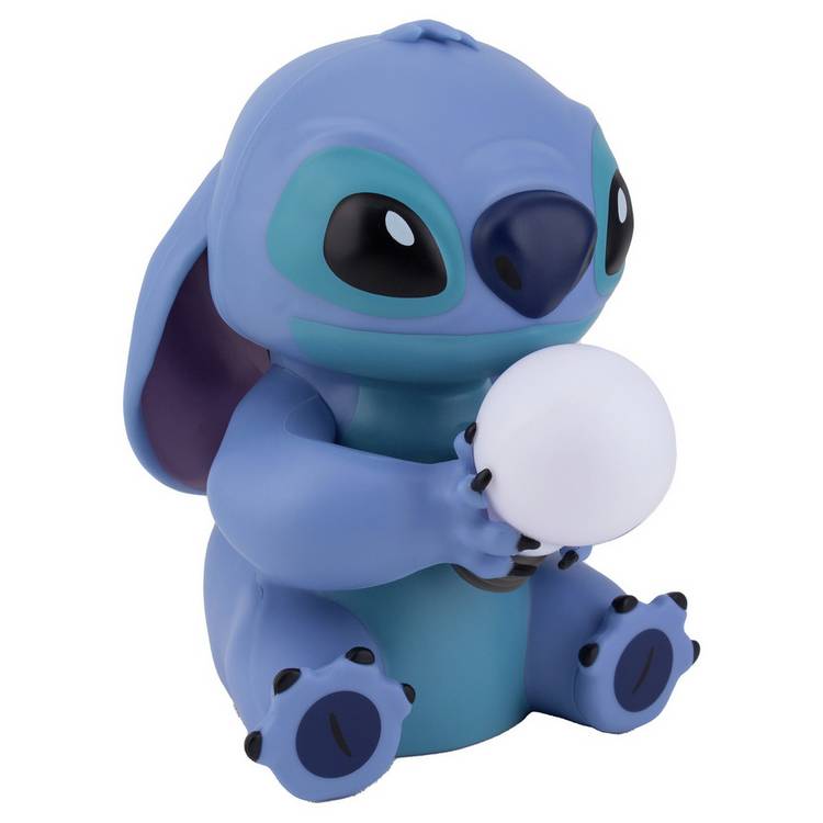 Disney Stitch LED night light with blue plastic design, UK version