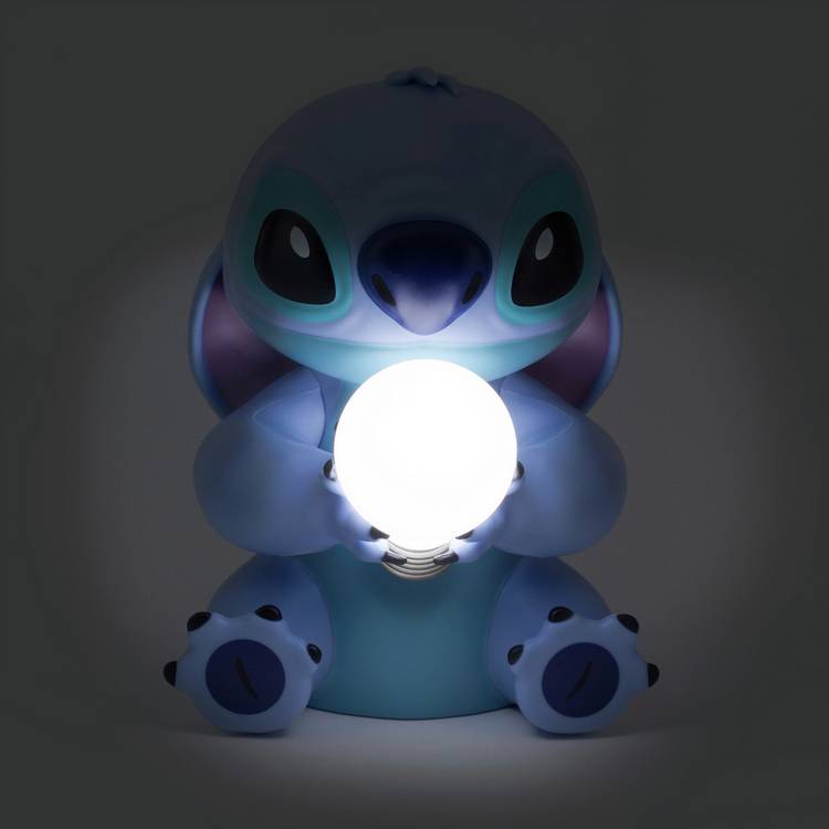 Disney Stitch LED night light with blue plastic design, UK version