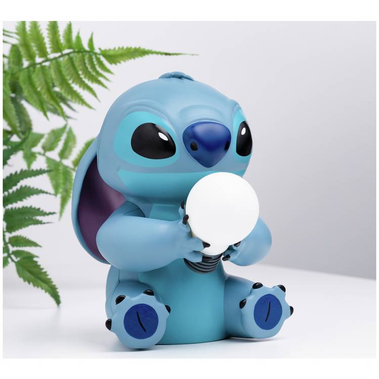 Disney Stitch LED night light with blue plastic design, UK version