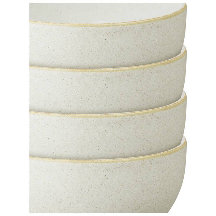 Denby stoneware nibble bowls cream set of 4 (British brand)