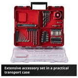 Einhell Power X-Change cordless combi drill set with 64 pieces, imported from the UK