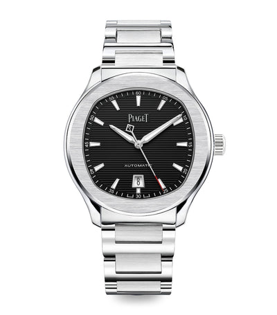 Harrods Piaget Stainless Steel Polo Date Watch 42mm- Buy online at McGrocer