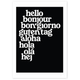 East End Prints Hello World art print A3, imported from the UK
