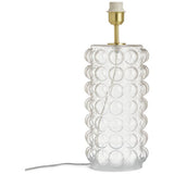 Habitat clear glass bobble table lamp base, imported from the UK