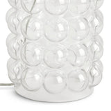 Habitat clear glass bobble table lamp base, imported from the UK