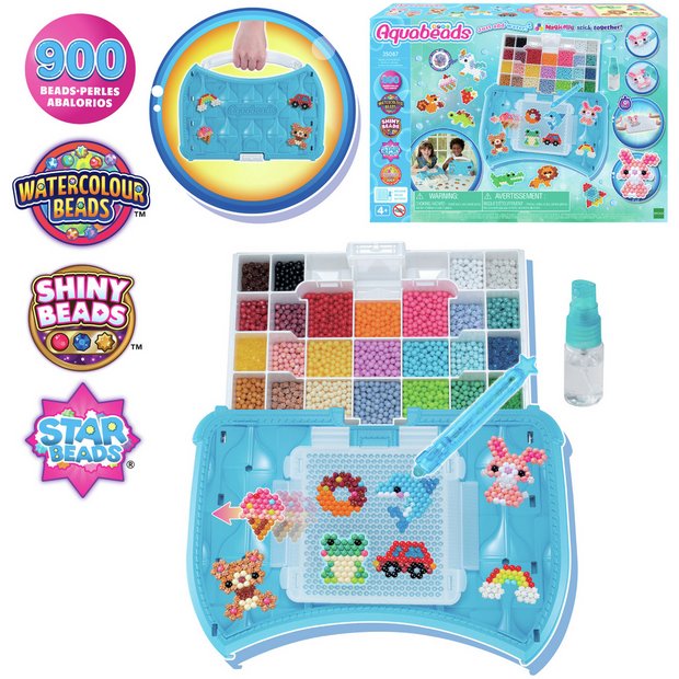 Aquabeads Beginners Craft Studio bead kit 900 beads, imported from the UK