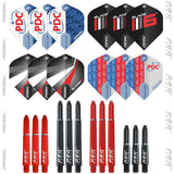 Winmau Blade 6 PDC flight and shaft set (British brand)