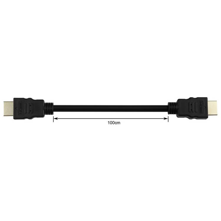 HDMI cable black 1m, UK version