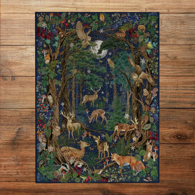 Gibsons Into The Forest jigsaw puzzle 1000 pieces, imported from the UK