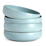 Habitat reactive stoneware pasta bowls blue 4 piece, imported from the UK