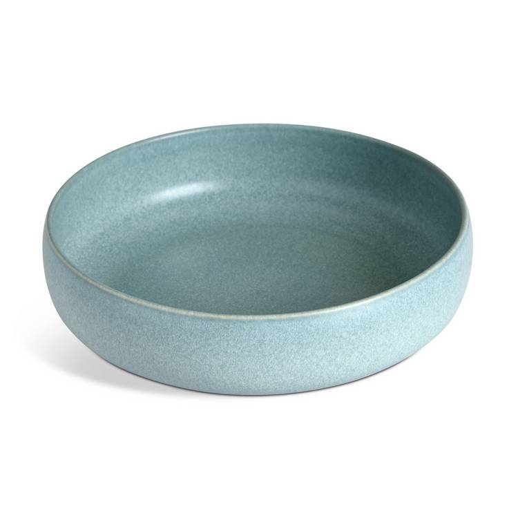 Habitat reactive stoneware pasta bowls blue 4 piece, imported from the UK