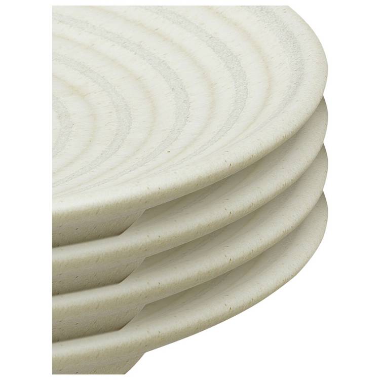 Denby Impression stoneware side plates cream 17cm - British product