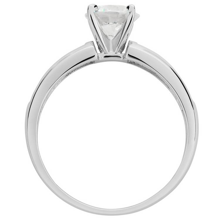 Revere 9ct white gold cubic zirconia engagement ring (British brand)