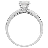 Revere 9ct white gold cubic zirconia engagement ring (British brand)