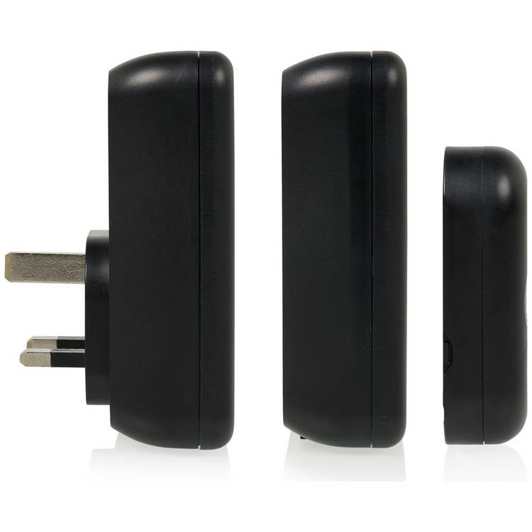 Byron black wireless doorbell kit (British brand)