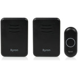 Byron black wireless doorbell kit (British brand)