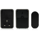 Byron black wireless doorbell kit (British brand)