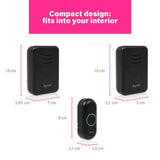 Byron black wireless doorbell kit (British brand)