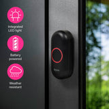Byron black wireless doorbell kit (British brand)