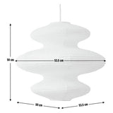 Habitat white paper three-tier lampshade 53.5cm, UK version